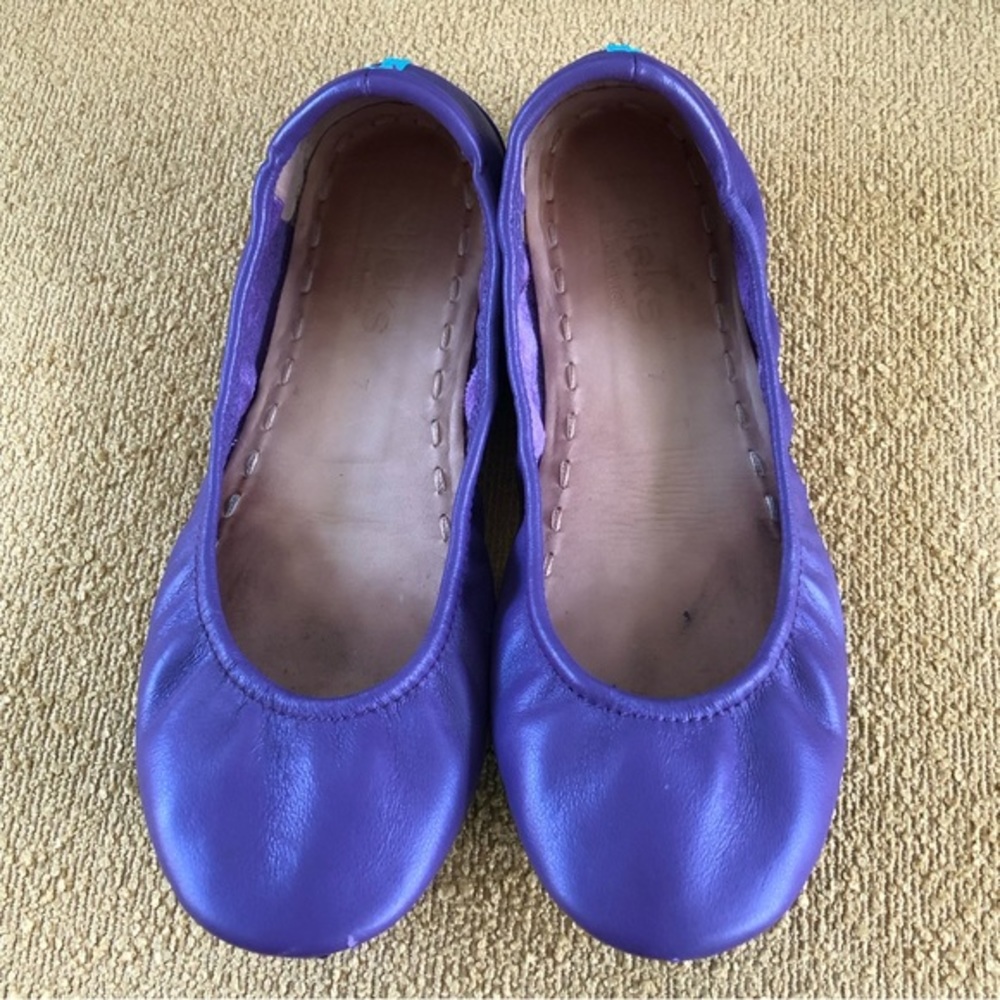 Tieks Purple Leather Flats